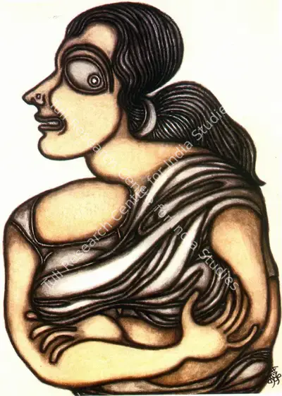 Prokash Karmakar (Artist), Woman, 1996, Painting