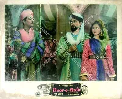 P.N. Arora (Producer), Hoor E Arab, 1955, Lobby Card