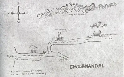 Unknown (Artist), The Cholamandal Coast, Drawing