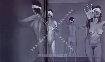 Barun Chowdhury (Artist), Blind Folded Womans, 2006, Painting
