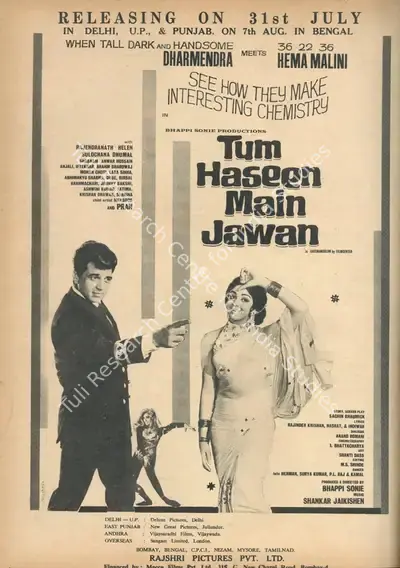 Bhappie Sonie (Producer), Tum Haseen Main Jawan, 1970, Advertisement