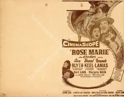 Mervyn LeRoy (Director), Rose Marie, 1954, Handbill