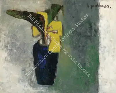 B. Prabha (Artist), Untitled (Still Life), 1959, Painting