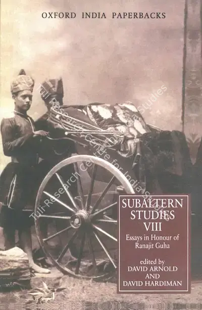 David Arnold (Editor), Subaltern Studies VIII, 1994, Edited Book