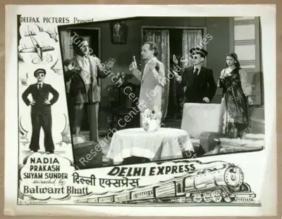 Balwant Bhatt (Director), Delhi Express, 1949, Lobby Card