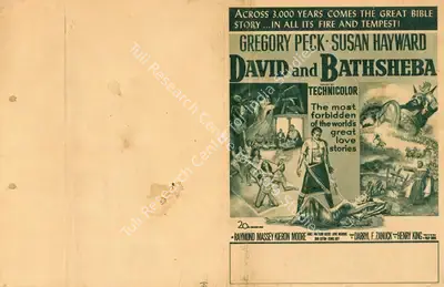 Henry King (Director), David and Bathsheba, 1951, Handbill