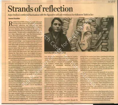Suman Tarafdar (Reporter), Strands of Reflection, 2010, Newspaper Clipping