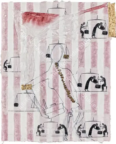 Atul Dodiya (Artist), Sabari Trying To Vanish, 2005, Painting