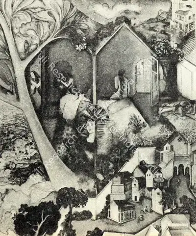 G.M. Sheikh (Artist), About Waiting and Wandering, 1981, Painting