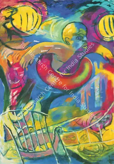 Thozhur, Vasudha (Artist). Untitled, 1991 | Painting, Os.Mum/21.06.12, 2012 · Osian's