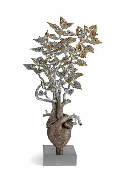 Dhananjay Singh (Artist), Heart - Tree, Sculpture
