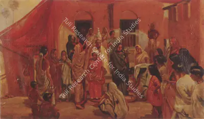 Jibon Das (Artist), The Wedding, 1938, Painting