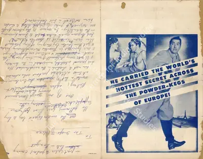 Henry Hathaway (Director), Diplomatic Courier, 1952, Handbill
