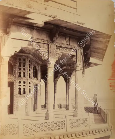 Samuel Bourne (Photographer), Exterior of the Zenana, Agra Fort, 1865, Antiquarian Photograph