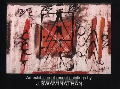 J. Swaminathan (Artist), J. Swaminathan, 1991, Solo Exhibition Invitation
