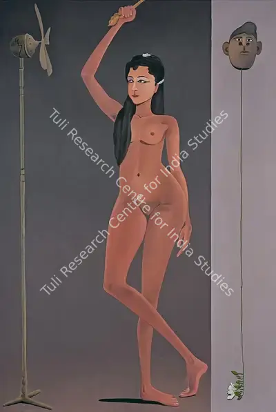 Surendran Nair (Artist), Mandanika/Dunyazade (Cuckoonebulopolis), 2015, Painting