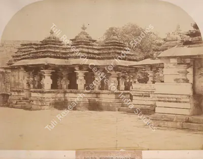 William Henry Pigou (Photographer), Moongoor, Porch of Sivite Temple, 1856, Antiquarian Photograph