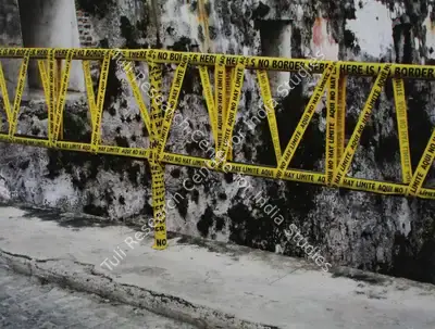 Shilpa Gupta (Artist), There Is No Border Here, Print