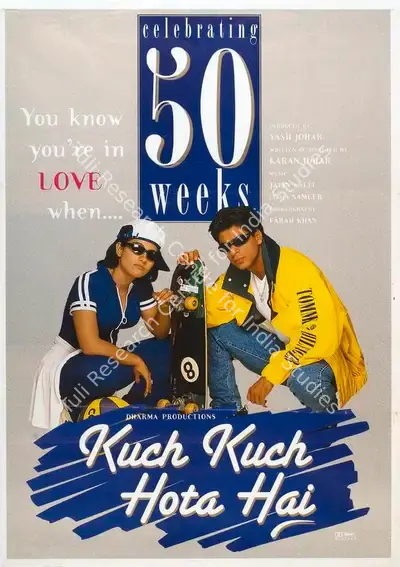 Yash Johar (Producer), Kuch Kuch Hota Hai, 1998, Full Sheet Poster