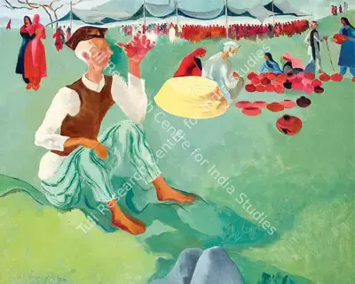 B.C. Sanyal (Artist), Untitled, 1985, Painting