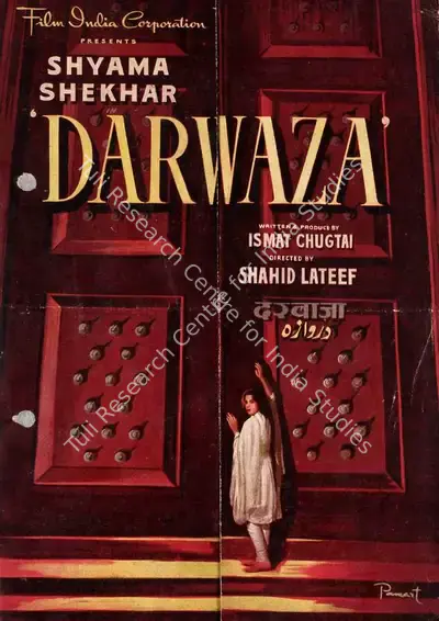 Ismat Chughtai (Producer), Darwaza, 1954, Song-Synopsis Booklet