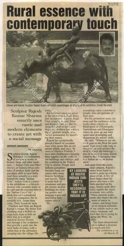Hemant Abhishek (Reporter), Rural Essence with Contemporary touch, 2010, Newspaper Clipping