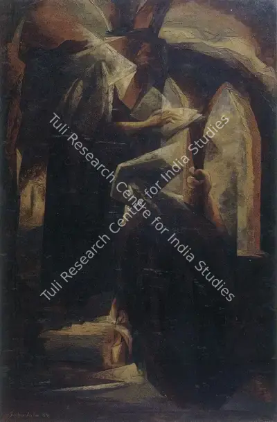 Sabavala, Jehangir (Artist). The Nuns I. Oil on Canvas, 1964 | The Crucible of Painting | Painting | FineArts | 00182416