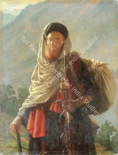S.L. Haldankar (Artist), A Mohomeddan Pilgrim, 1925, Painting