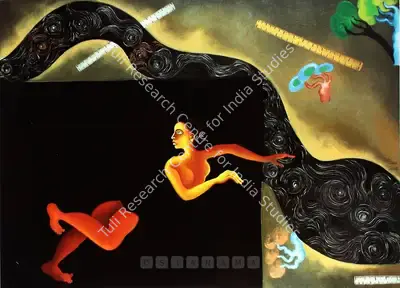 Arpana Caur (Artist), Sohni Mahawal, 2000, Painting