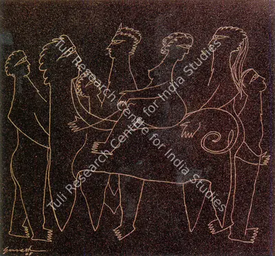 Ganesh C. Basu (Artist), Ancient Love II, 2005, Painting