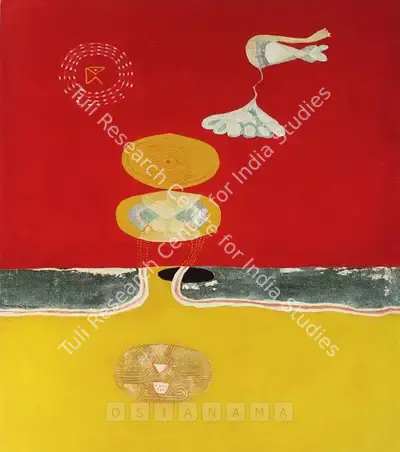 Prabhakar Barwe (Artist), Ethereal Transition, 1969, Painting