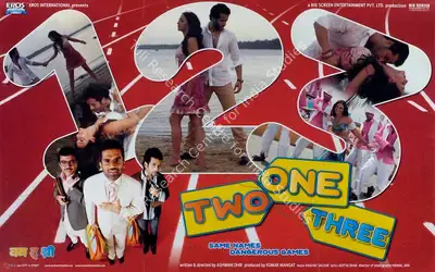 Kumar Mangat (Producer), One Two Three, 2008, Lobby Card