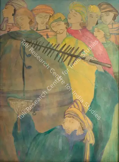 M.A.R. Chughtai (Artist), Untitled, 1941, Painting
