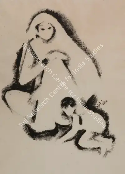 N.S. Bendre (Artist), Untitled, 1980, Painting