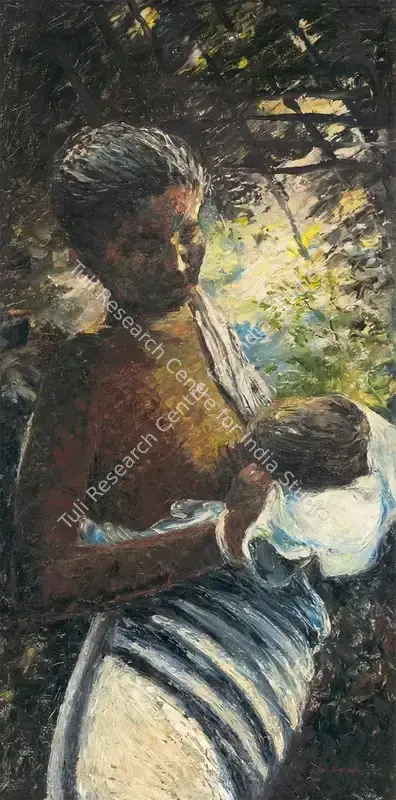 Bikash Bhattacharjee (Artist), Untitled, 1960, Painting