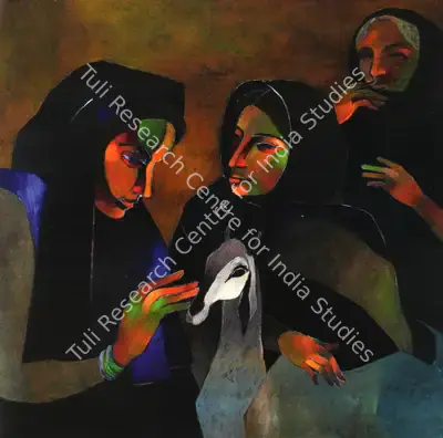 Niren Sengupta (Artist), She, 2004, Painting