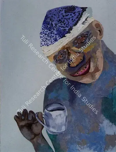 Gieve Patel (Artist), Eunuch, 1986, Painting