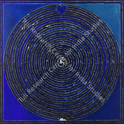 Raza, S.H. (Artist). Nil Kanth. Acrylic on canvas, 2002 | Painting  | 00867494