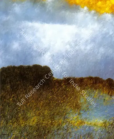 Paramjit Singh (Artist), Thunder Storm, 1979, Painting