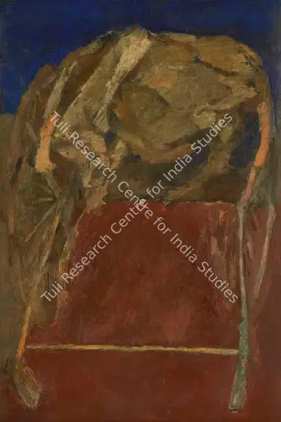 Tyeb Mehta (Artist), Bull on Rickshaw, 1962, Painting