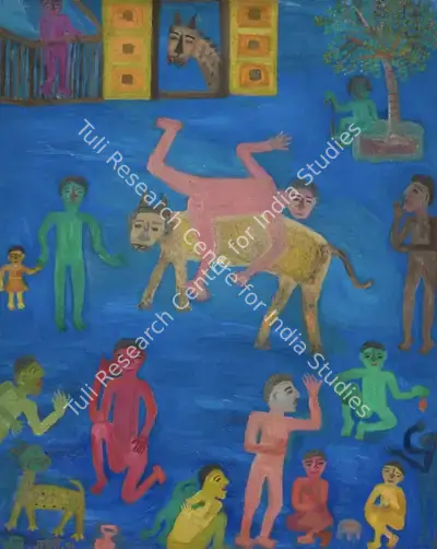 Madhavi Parekh (Artist), The Street III, 1991, Painting