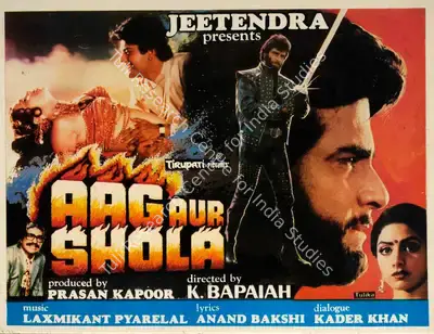 Prasan Kapoor (Producer), Aag Aur Shola, 1986, Song-Synopsis Booklet