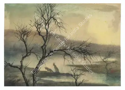 D.P. Roy Chowdhury (Artist), Untitled (Far and Beyond), Painting
