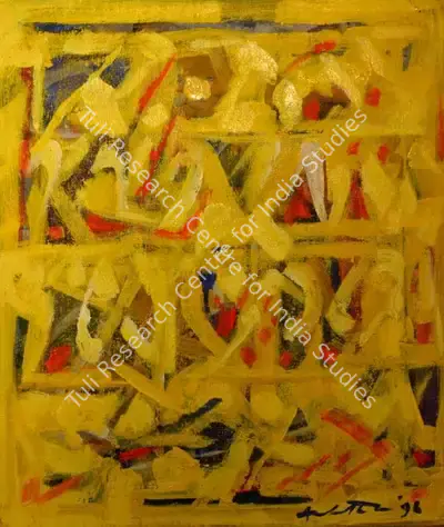 Achutan Kudallur (Artist), Yellow, 1996, Painting