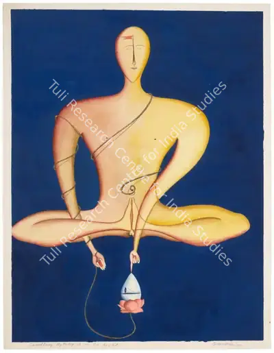 Surendran Nair (Artist), Corollary Mythologies - An Acrobat, 1997, Painting