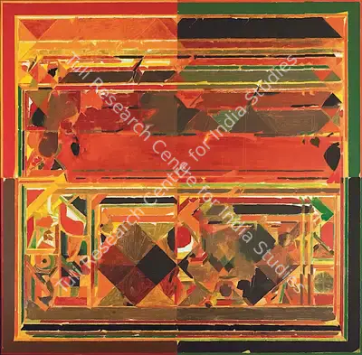Raza, S.H. (Artist). Saurashtra. Acrylic on canvas, 1983 | Painting | FineArts | 00755603