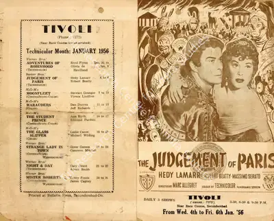 Marc Allegret (Director), The Judgement of Paris, 1954, Handbill