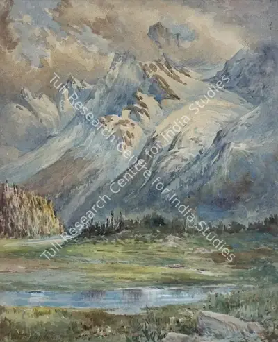 M.K. Parendekar (Artist), Himalayan 2, Painting