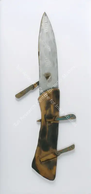 Hema Upadhyay (Artist), Knife Edge Critical, 1999, Painting