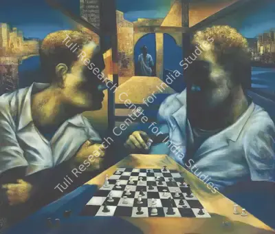 Sanjay Kumar (Artist), Check Mate, Painting